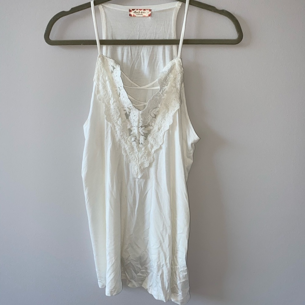 Altar’d State White Lace Tank